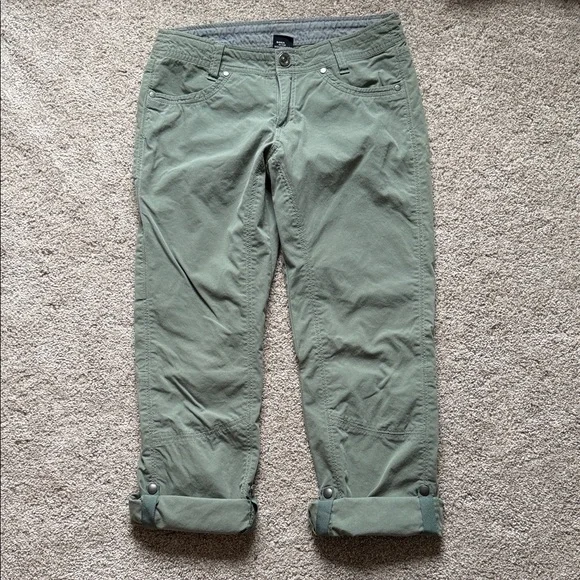 KÜHL Women's Green Trekr™ Capri Pants Hiking Outdoor Gorpcore size 6 - Picture 16 of 16
